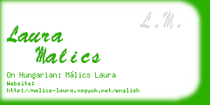 laura malics business card